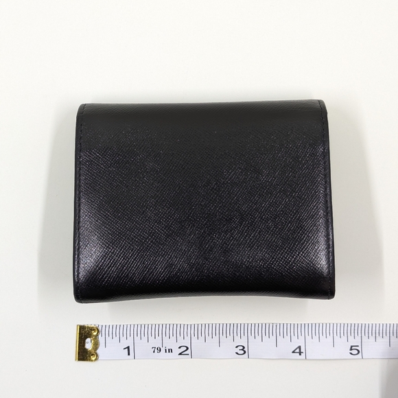 Prada Black Safiano Leather Coin Case w/Logo Plate - Picture 11 of 11